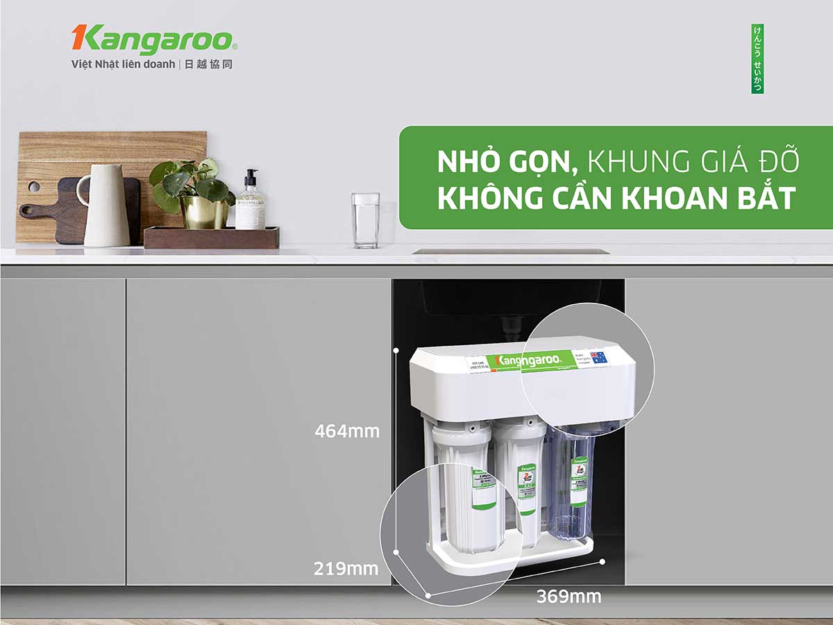 KGHP10K2 thiết kế nhỏ gọn khuing giá đỡ không cân khoan bắt